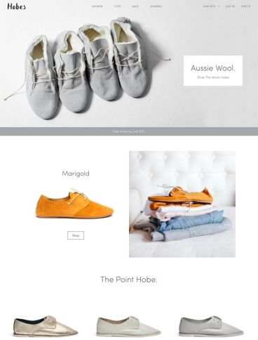 eCommerce website: Hobes