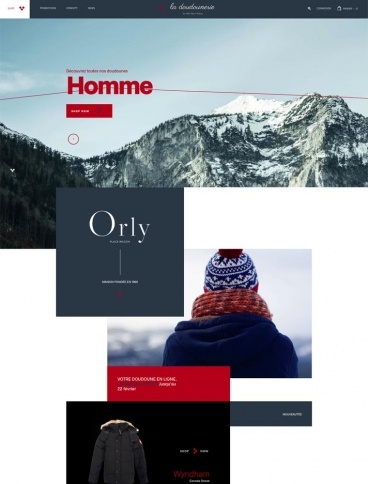 eCommerce website: La Doudounerie