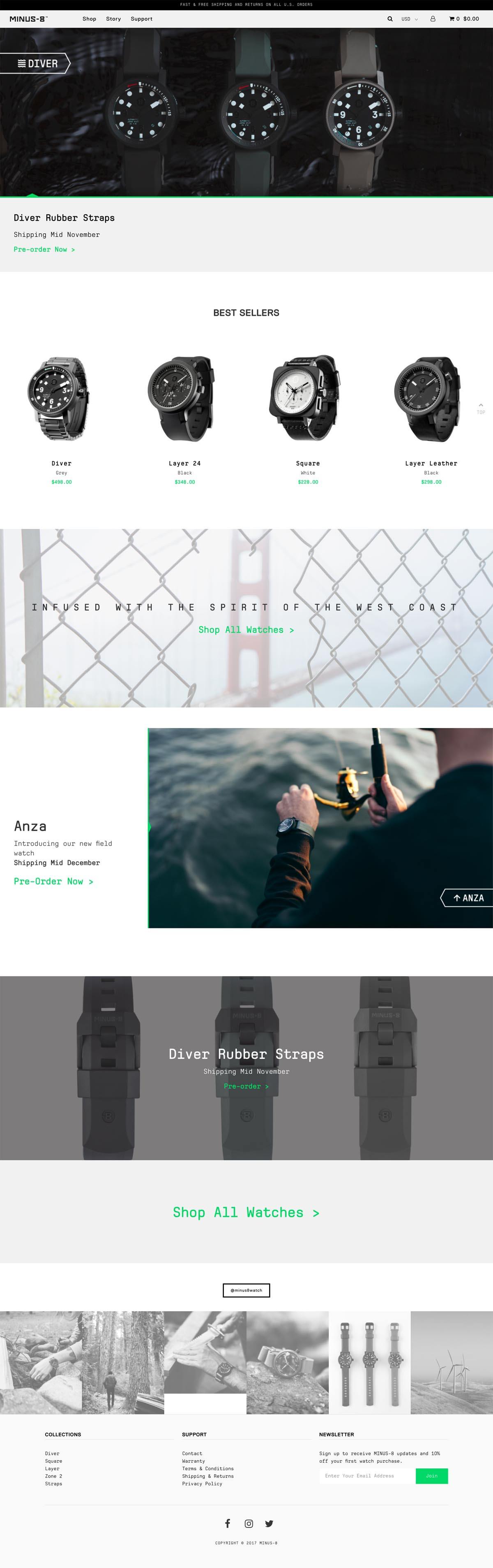 eCommerce website: Minus-8