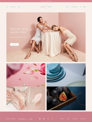 eCommerce website: Name Of Love