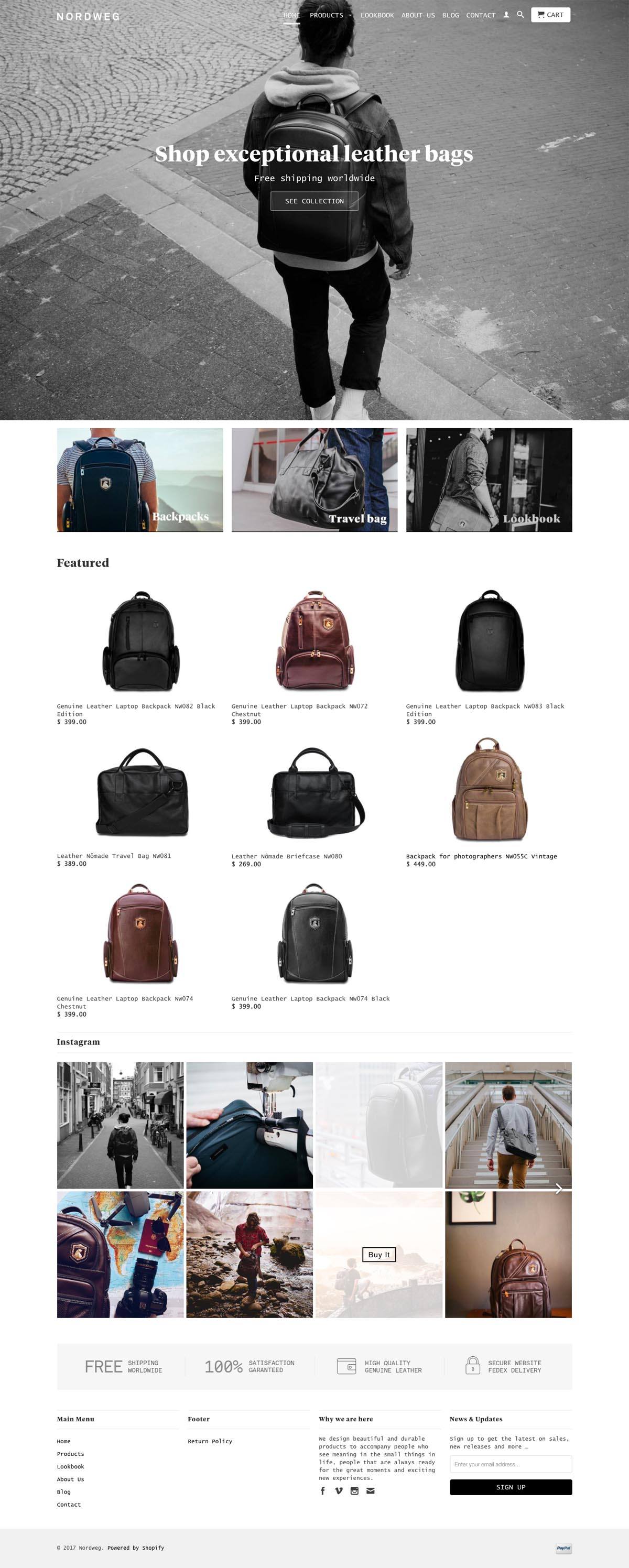 eCommerce website: Nordweg