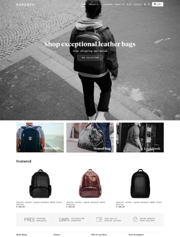eCommerce website: Nordweg