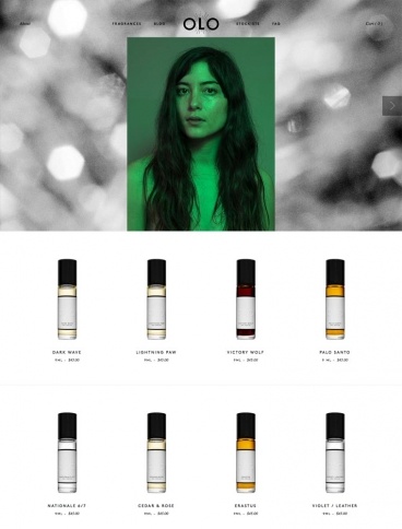 eCommerce website: Olo Fragrance
