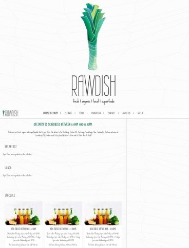 eCommerce website: Rawdish