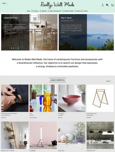 eCommerce website: Really Well Made