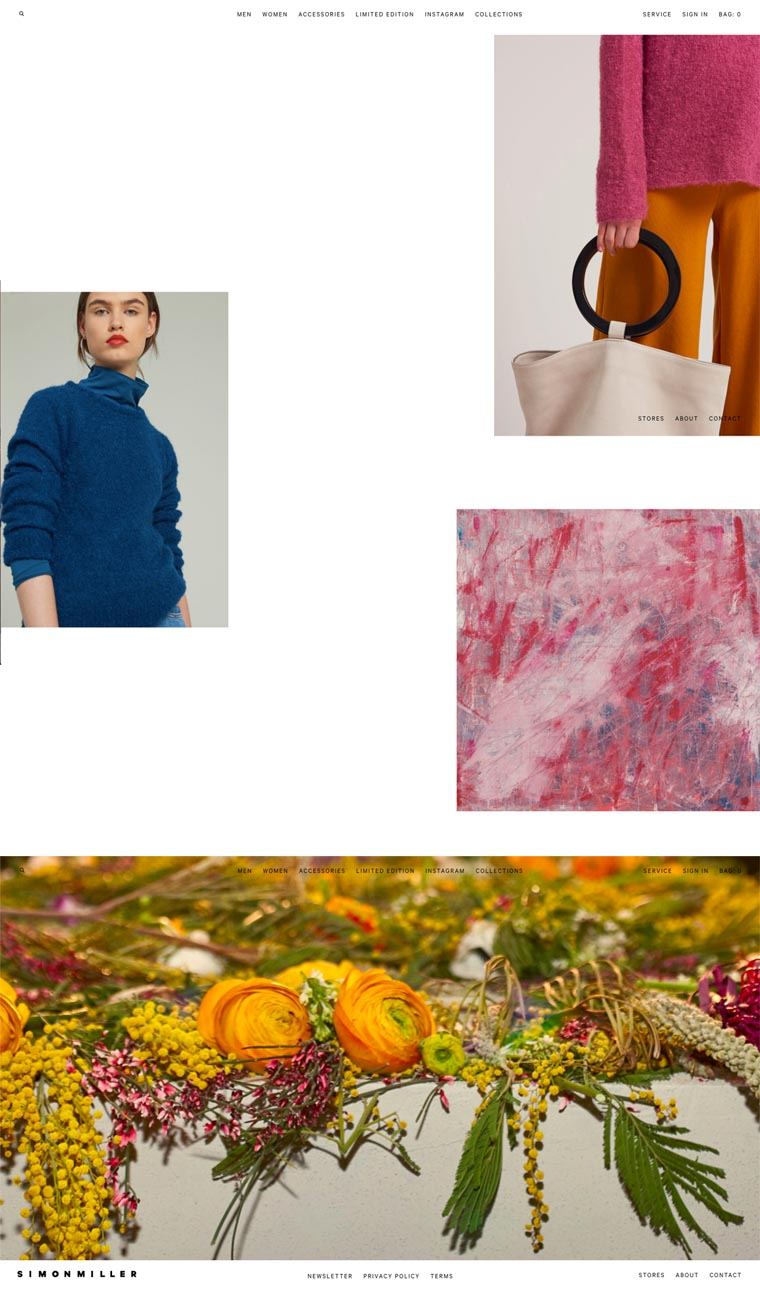 eCommerce website: Simon Miller