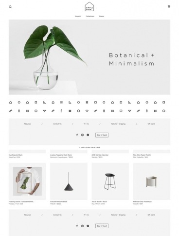 eCommerce website: Simple Form