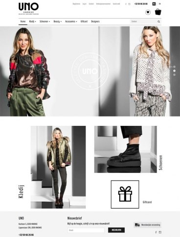 eCommerce website: UNO Knokke