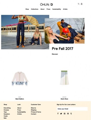 eCommerce website: ohlin-d