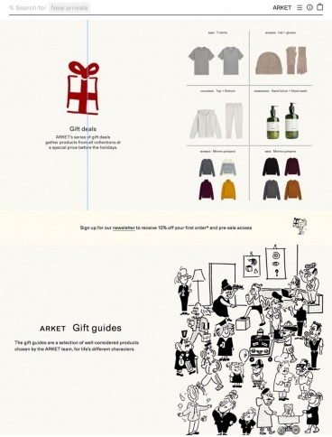 eCommerce website: ARKET