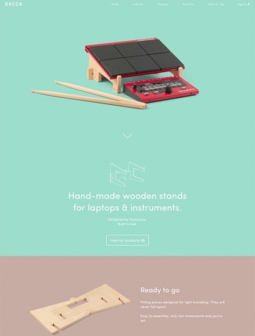 eCommerce website: BACCA