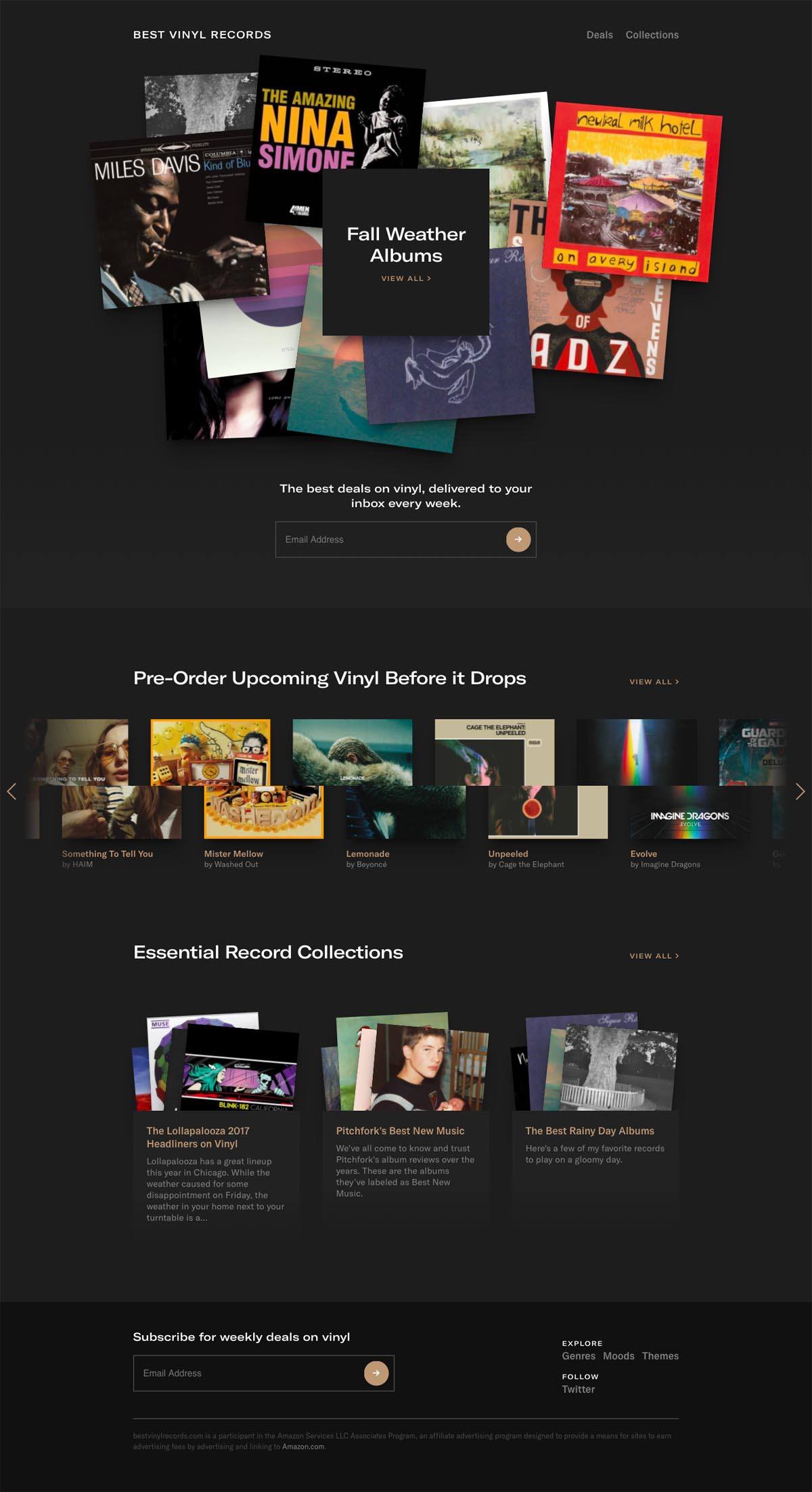 eCommerce website: Best Vinyl Records