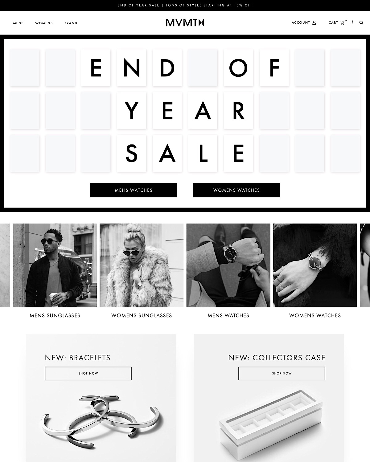 eCommerce website: MVMT