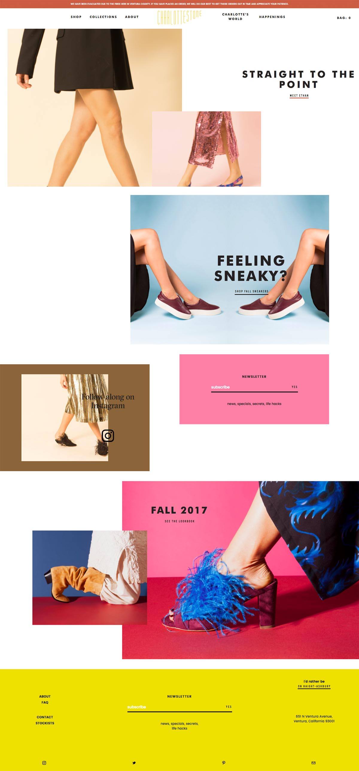 eCommerce website: Charlotte Stone