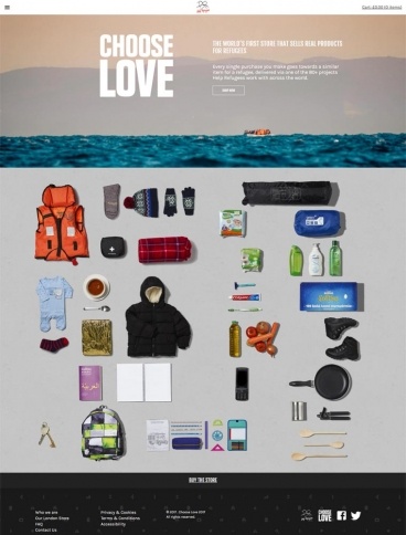eCommerce website: Choose Love