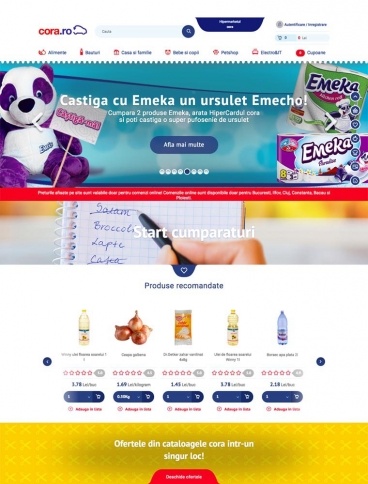 eCommerce website: Cora