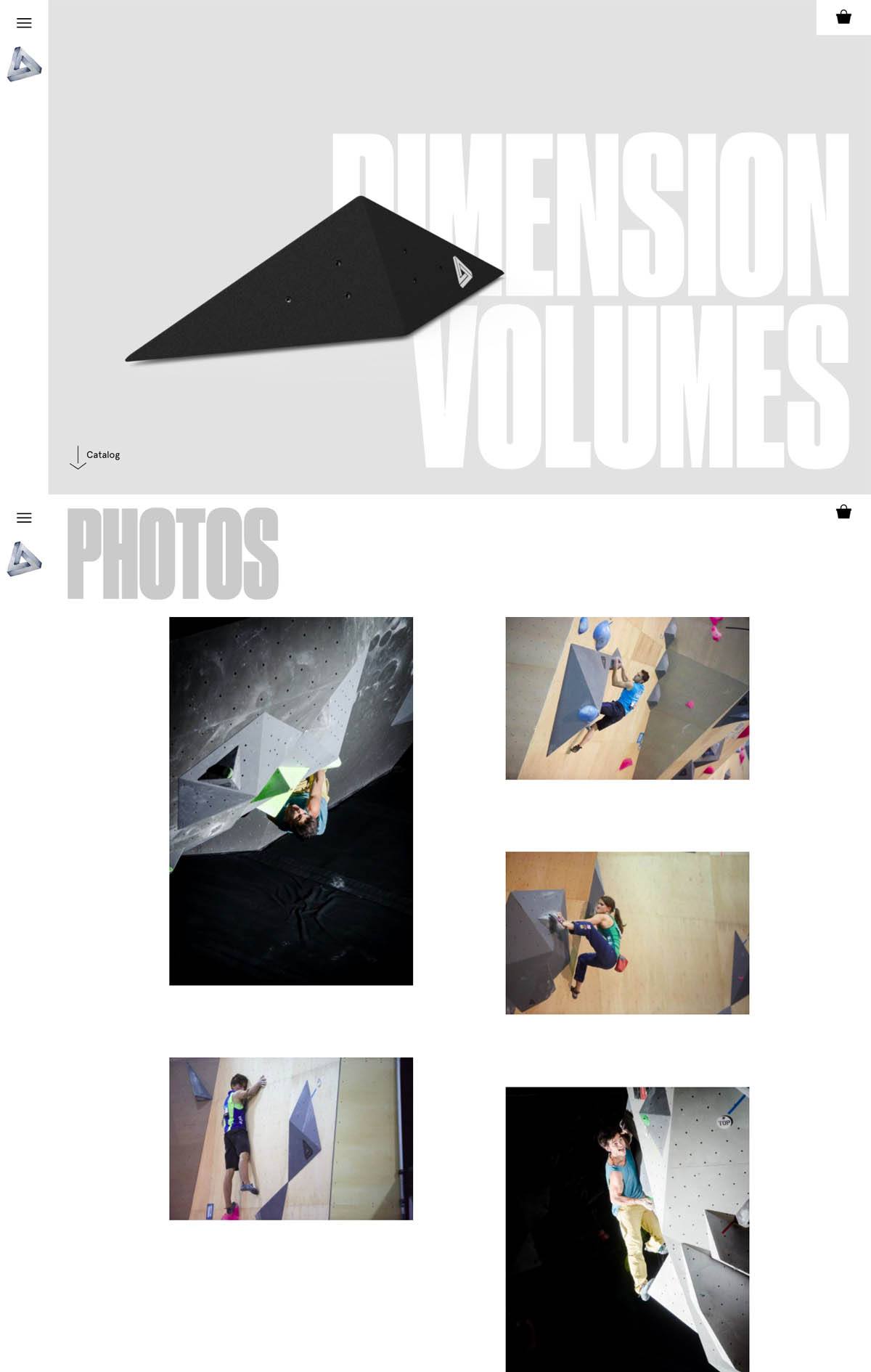 eCommerce website: Dimension Volumes