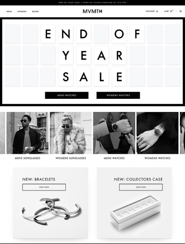 eCommerce website: MVMT