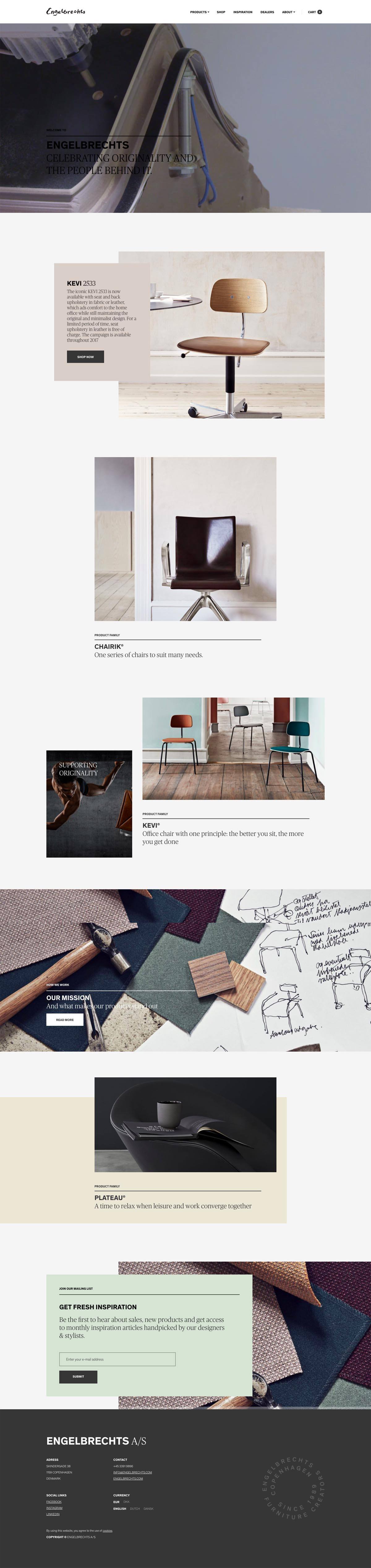 eCommerce website: Engelbrechts