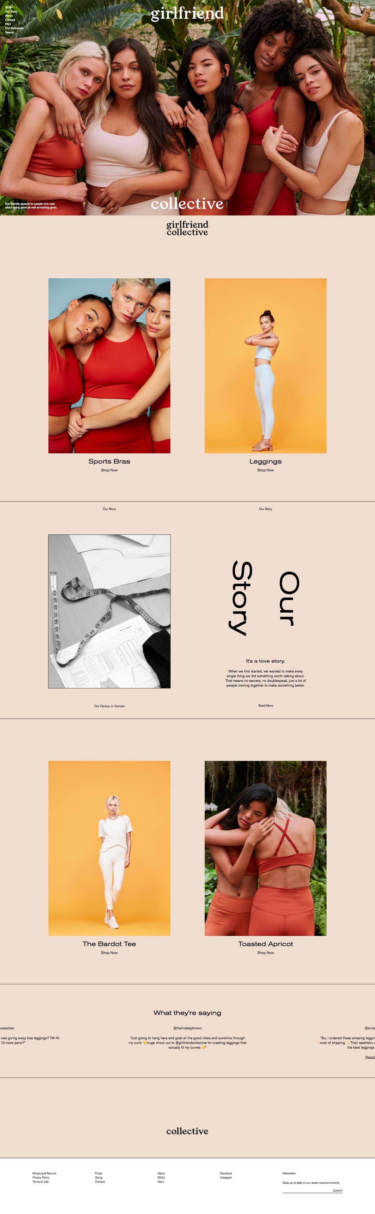 eCommerce website: Girlfriend