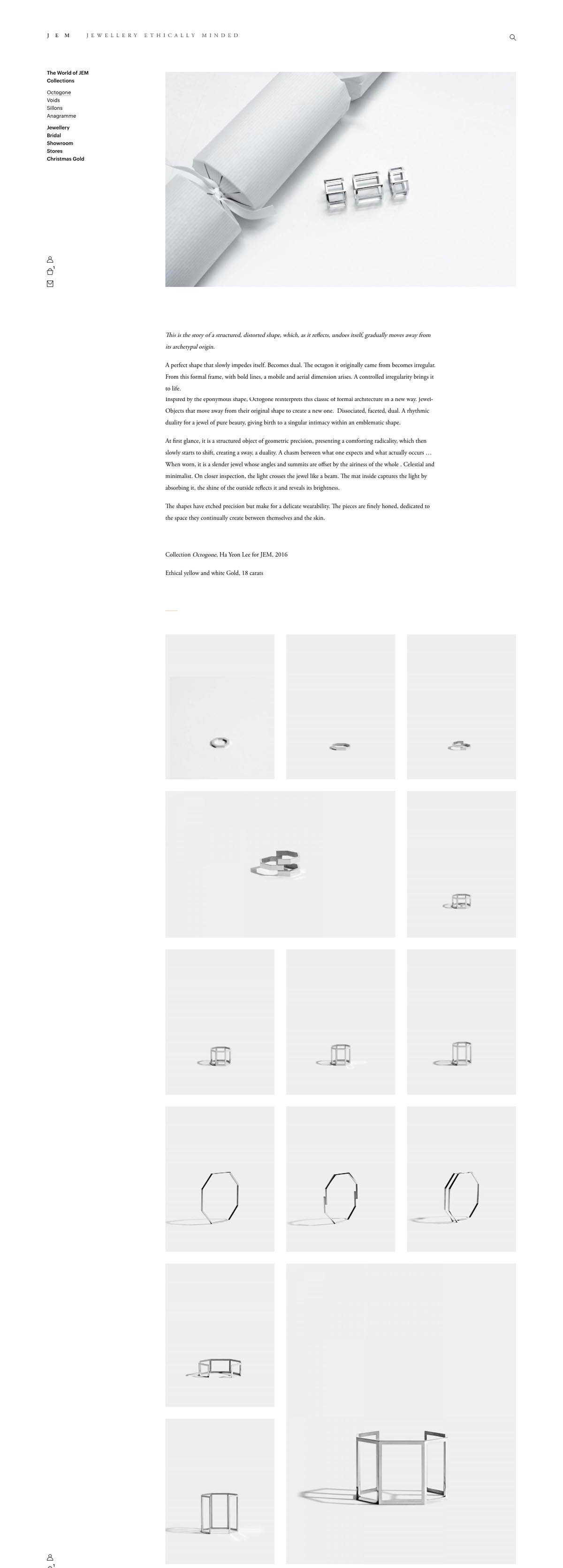 eCommerce website: JEM