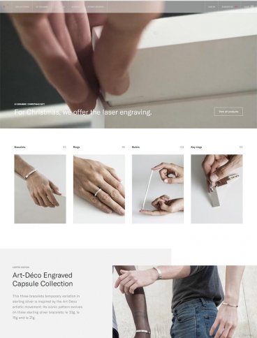 eCommerce website: Le Gramme