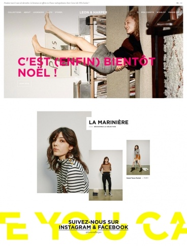 eCommerce website: Leon & Harper