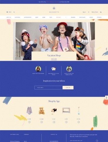 eCommerce website: Maisonette