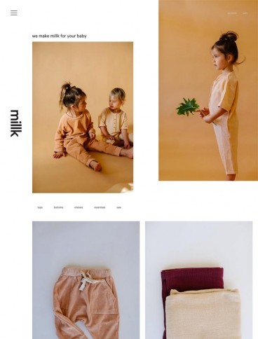 eCommerce website: Millk