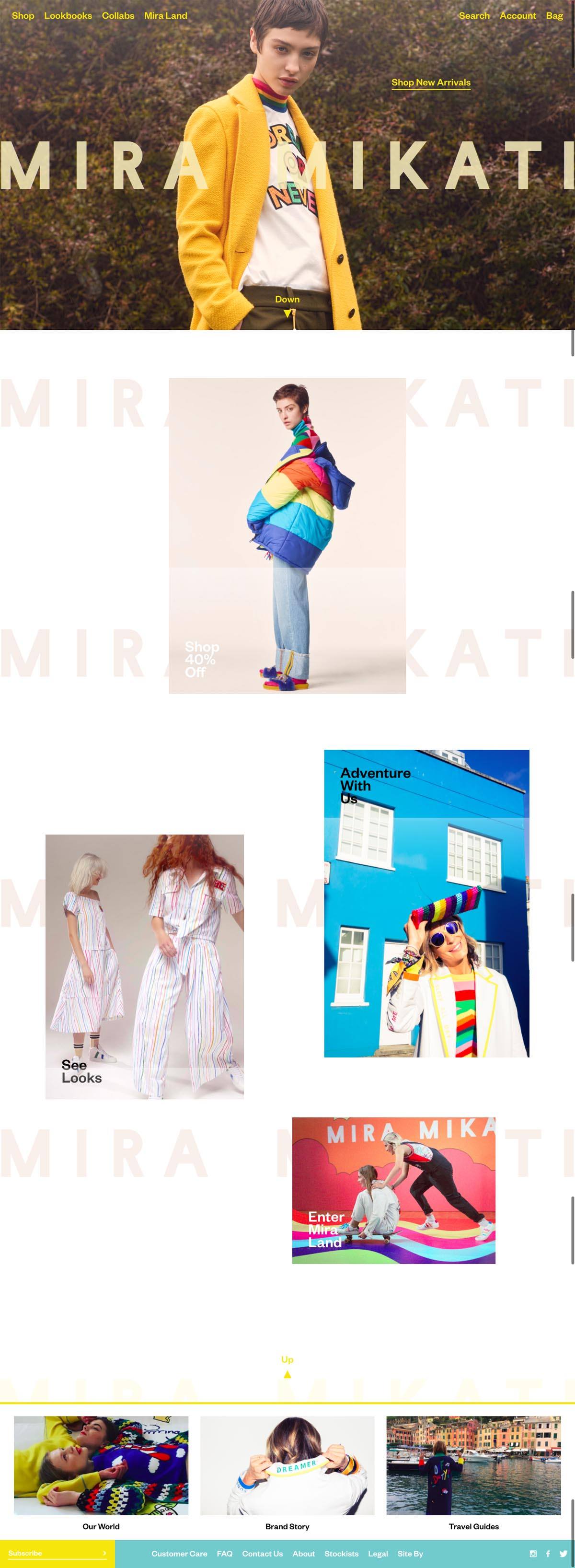 eCommerce website: Mira Mikati