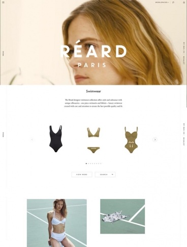 eCommerce website: Réard Paris