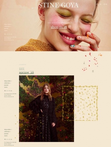 eCommerce website: Stine Goya