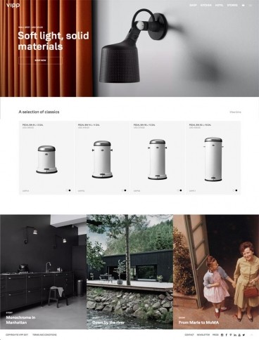 eCommerce website: Vipp