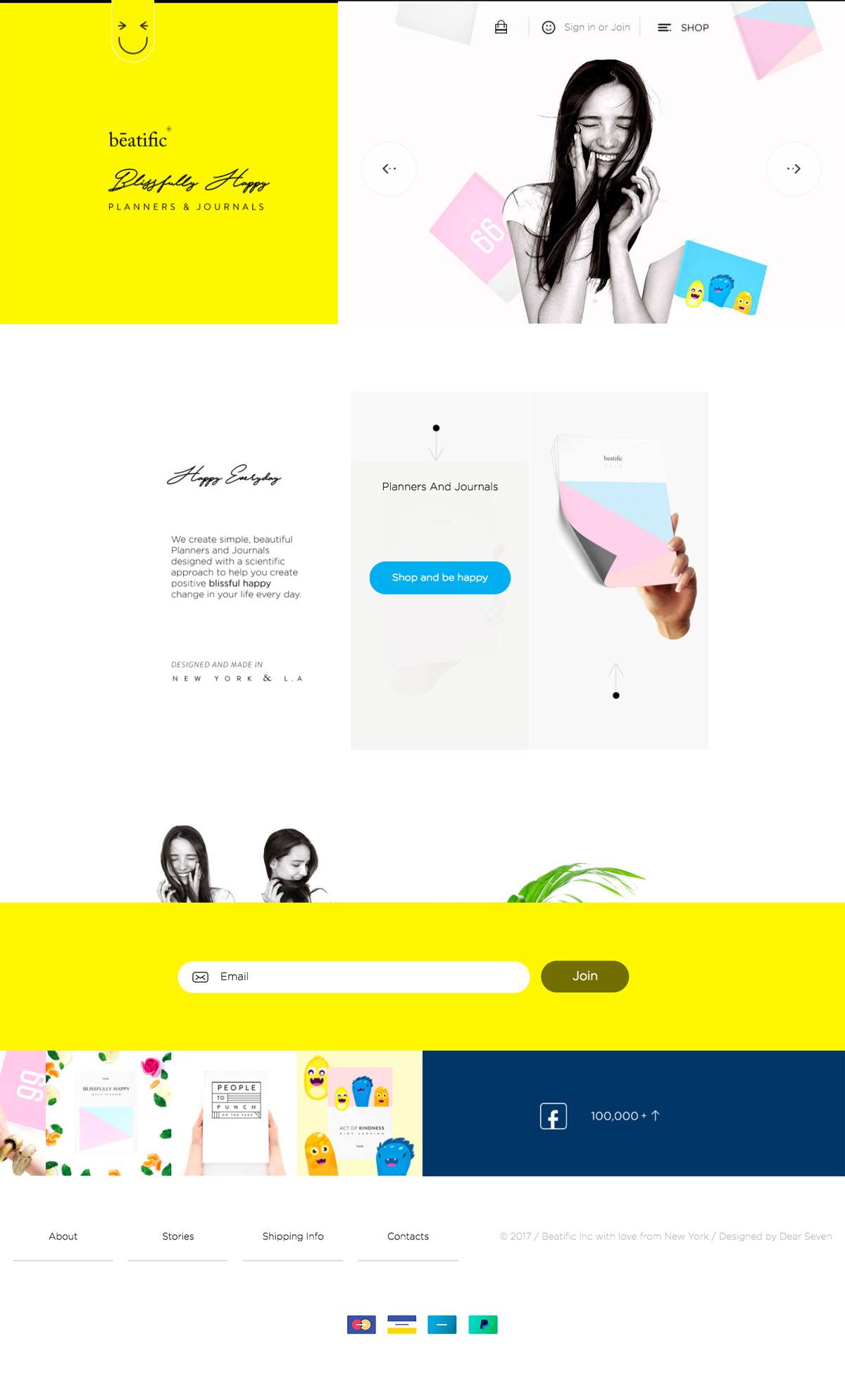 eCommerce website: Beatific