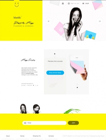 eCommerce website: Beatific