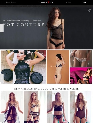 eCommerce website: Darkest Fox