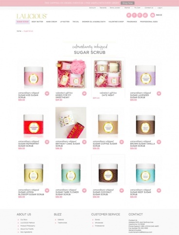 eCommerce website: LaLicious