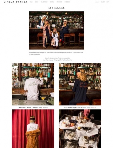 eCommerce website: Lingua Franca