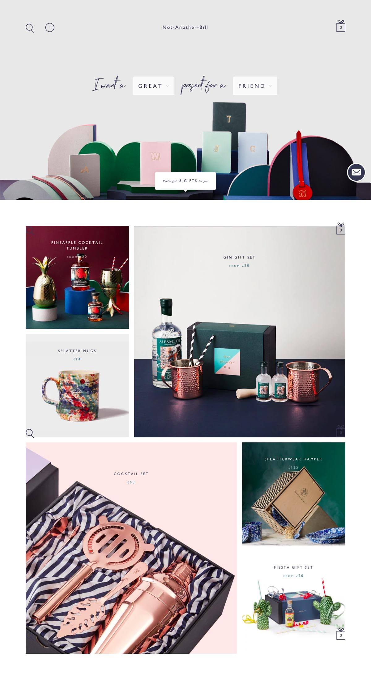 eCommerce website: Not Another Bill