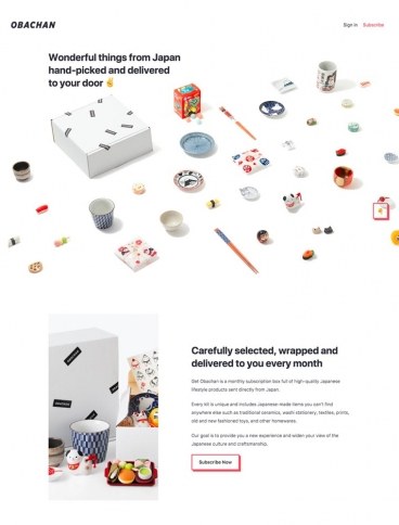 eCommerce website: Obachan