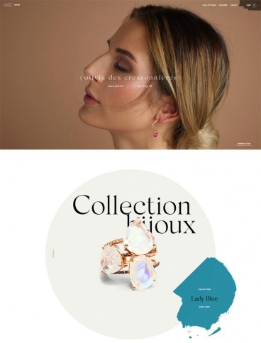 eCommerce website: Olivia des Cressonnnières