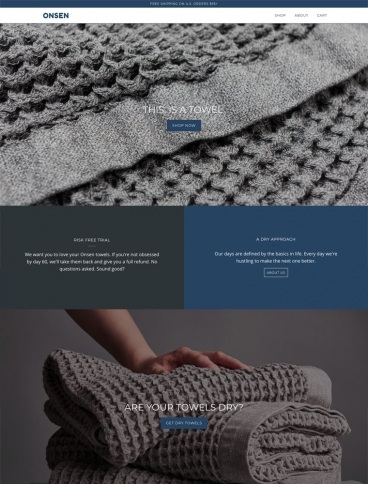 eCommerce website: Onsen