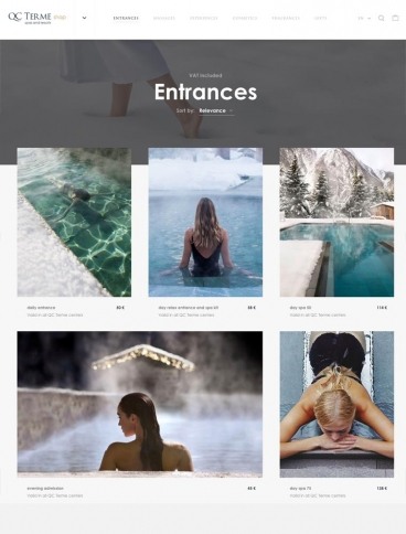 eCommerce website: QC Terme