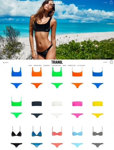 eCommerce website: TRIANGL