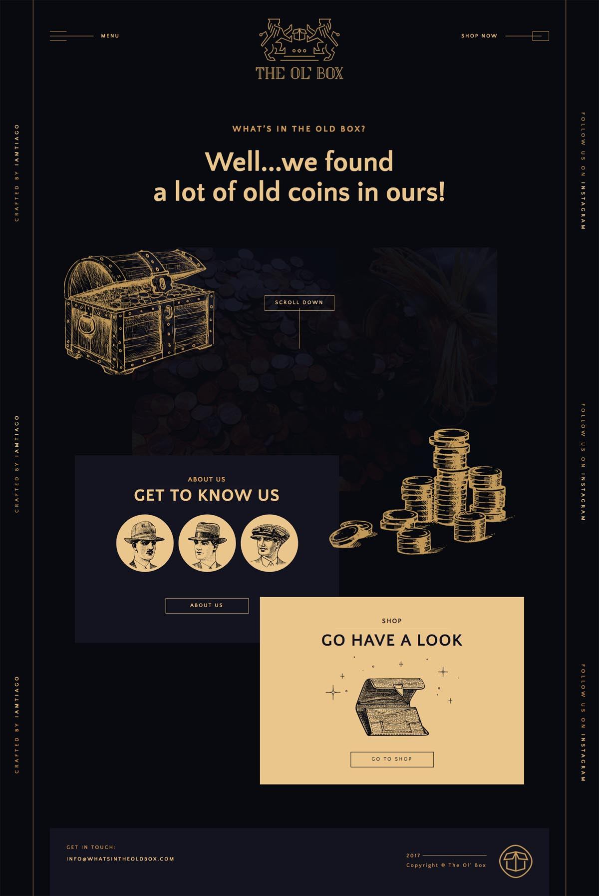 eCommerce website: The Old Box