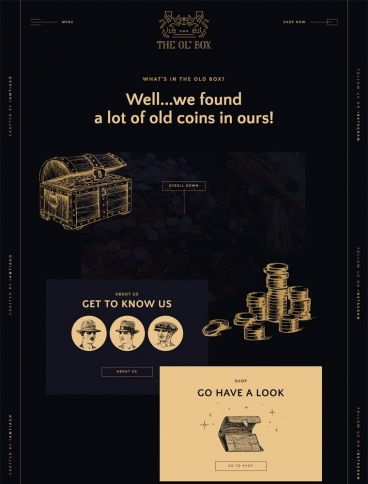 eCommerce website: The Old Box