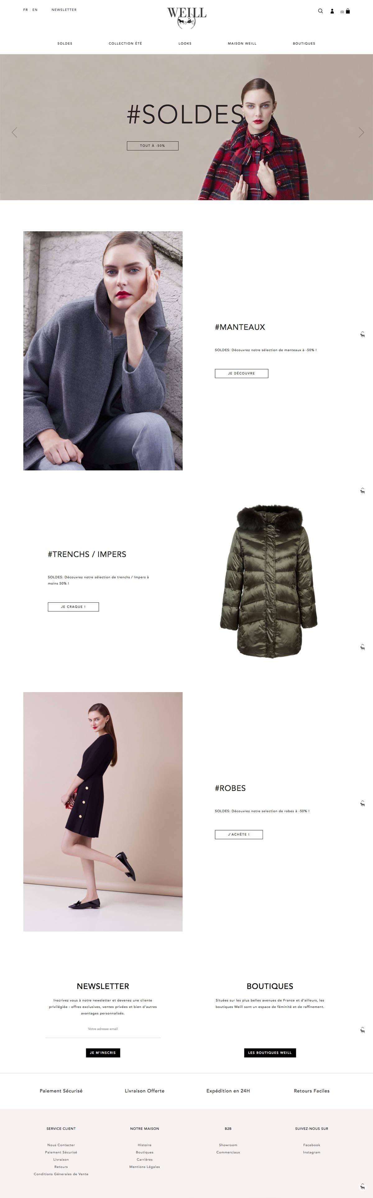 eCommerce website: Weill