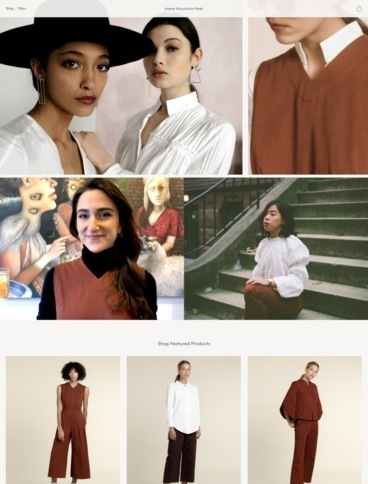 eCommerce website: Where Mountains Meet