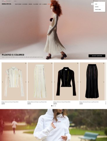 eCommerce website: Sonia Rykiel