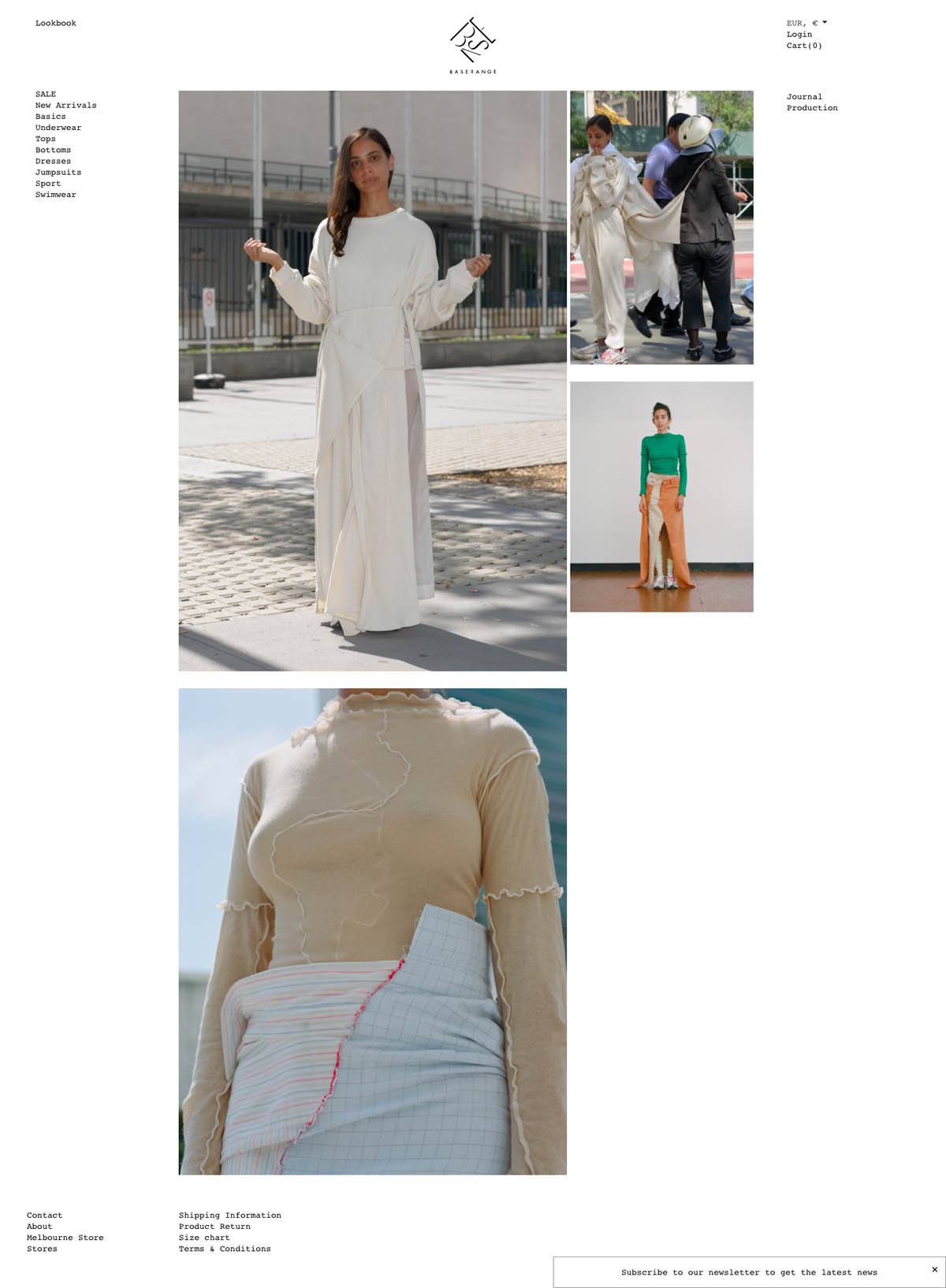 eCommerce website: Baserange